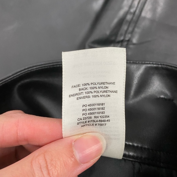 Aritzia Wilfred New Tie Front Pants Leather Size 10 - Picture 5 of 5